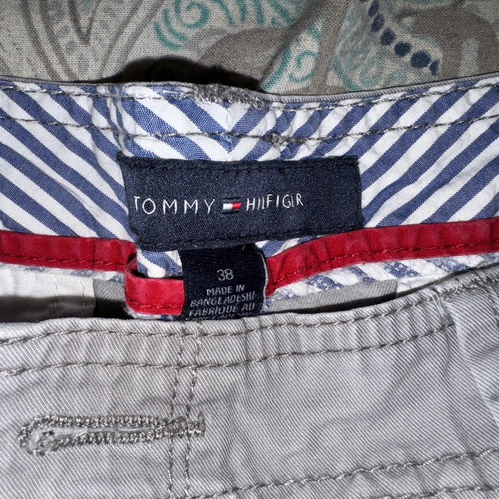 Grey cargo shorts